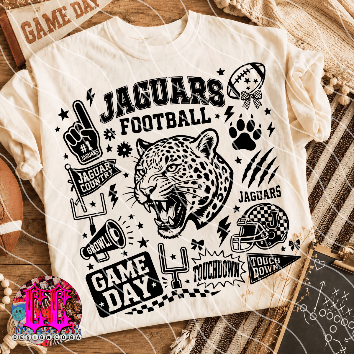 JAGUARS MASCOT COLLAGE PNG DIGITAL DOWNLOAD