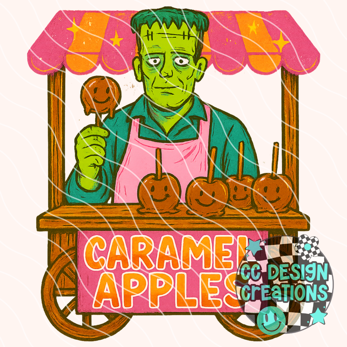 Frank's Caramel Apples PNG Digital Download