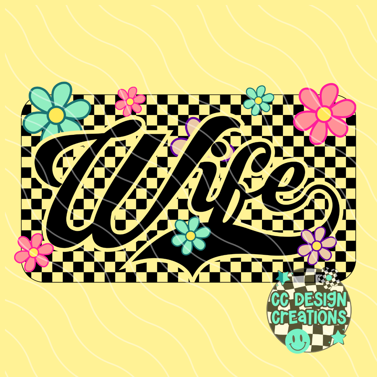 Wife Retro Spring PNG Digital Download