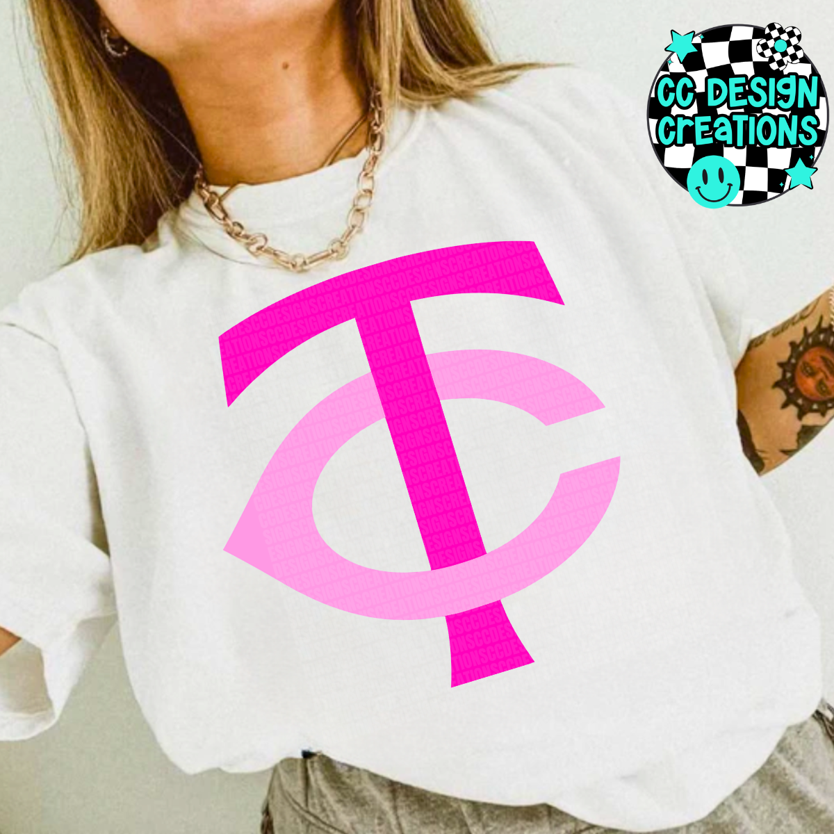 Twins Preppy Pink PNG Digital Download