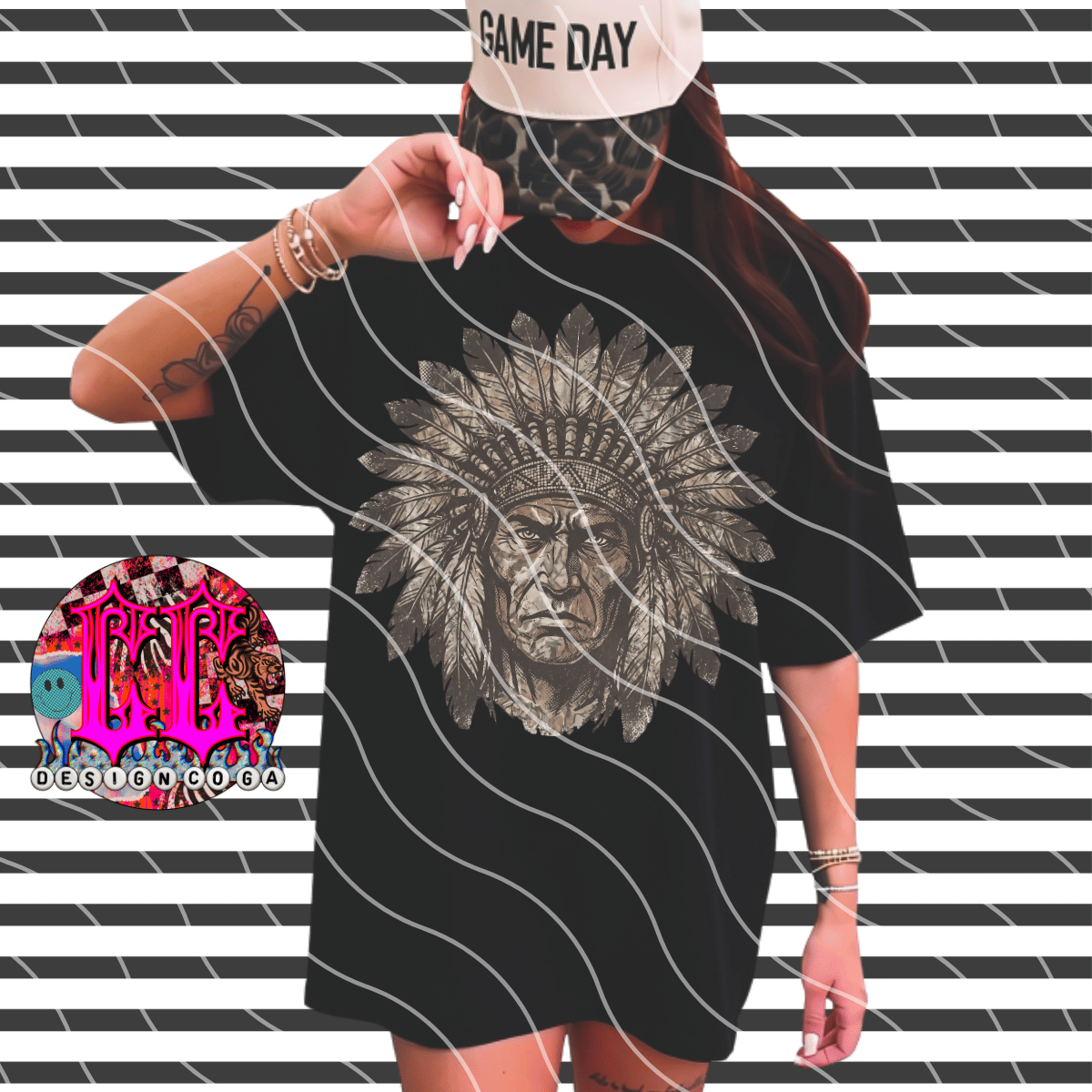 WARRIORS CAMO MASCOT PNG DIGITAL DOWNLOAD