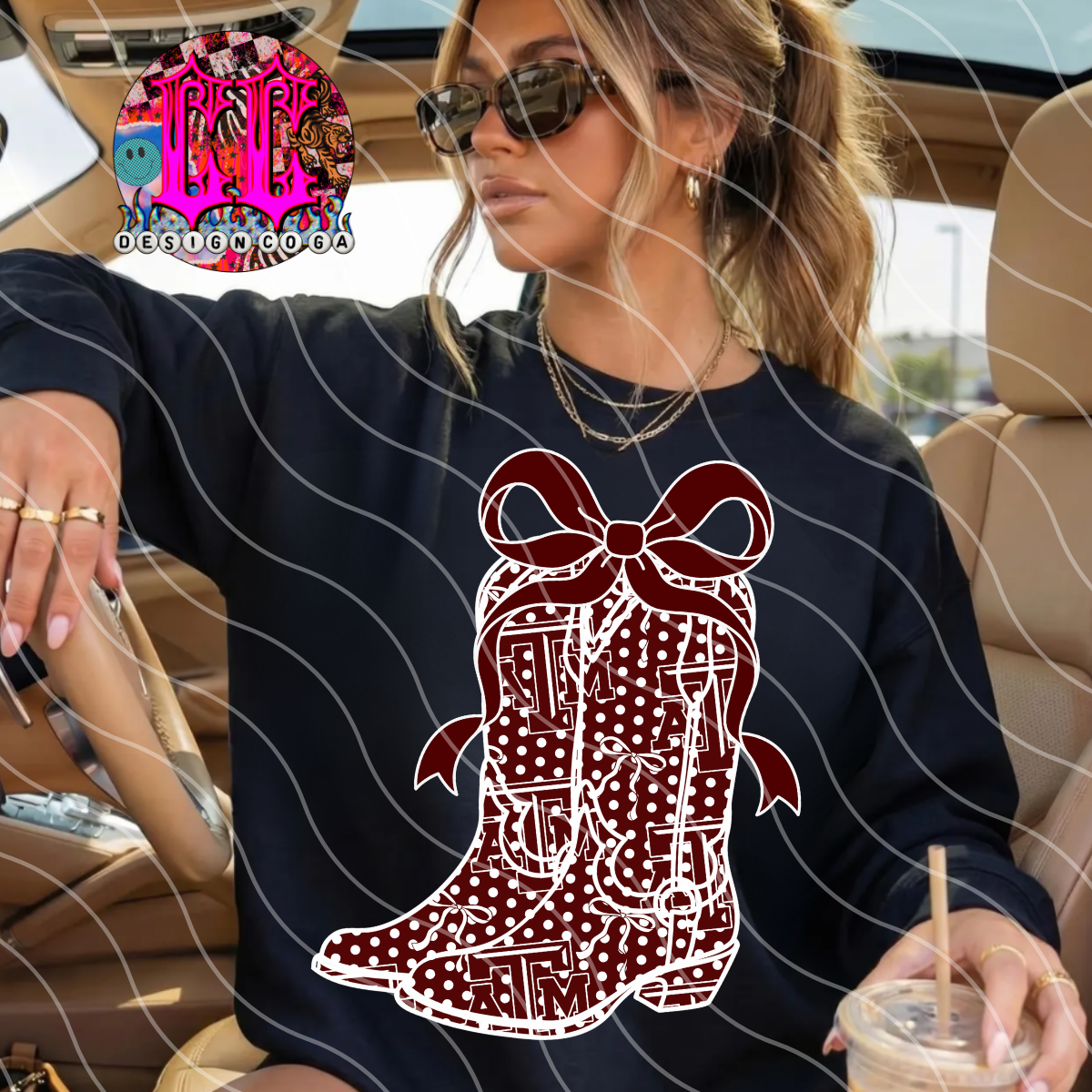 POLKA DOT COWGIRL AGG PNG DIGITAL DOWNLOAD