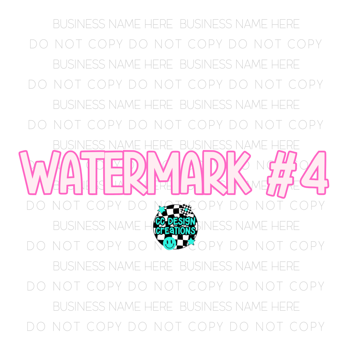 CUSTOM Transparent Watermarks Bundle PNG Digital Download (All 4 Included)