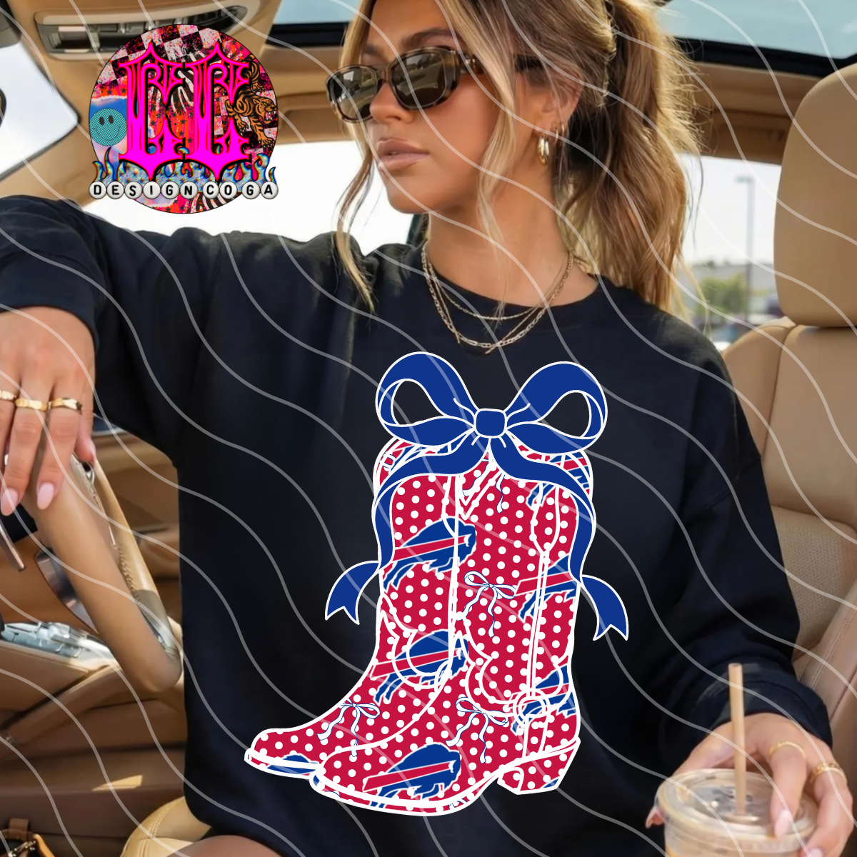 POLKA DOT COWGIRL B PNG DIGITAL DOWNLOAD