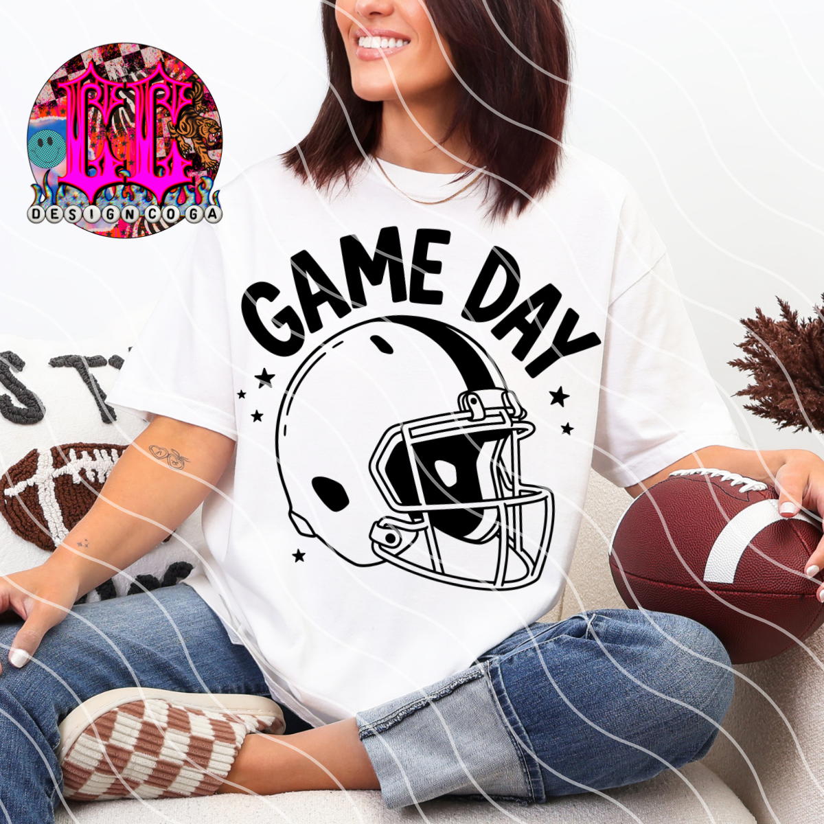GAME DAY ONE COLOR PNG DIGITAL DOWNLOAD