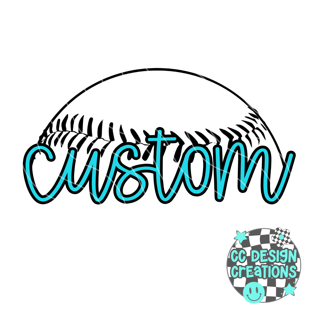 Custom Baseball Seam TEMPLATE