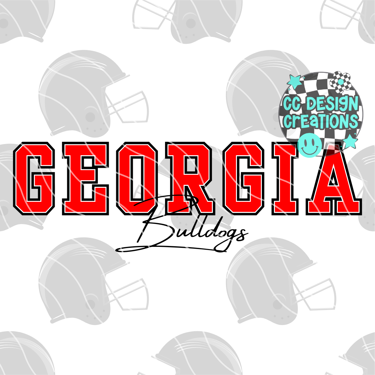 Georgia Jumbo Football PNG Digital Download