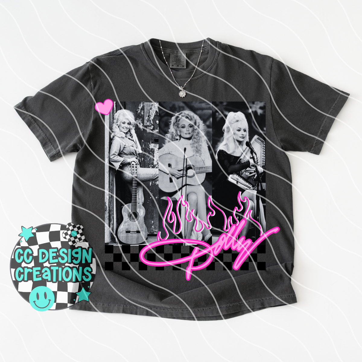 Dolly Neon Summer Music PNG Digital Download