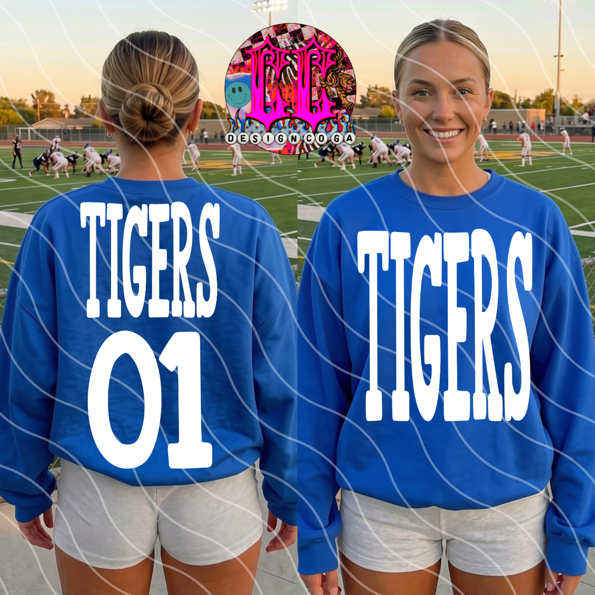 TIGERS NUMBER ONE PNG DIGITAL DOWNLOAD