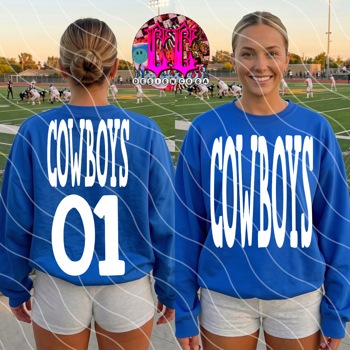 COWBOYS NUMBER ONE PNG DIGITAL DOWNLOAD