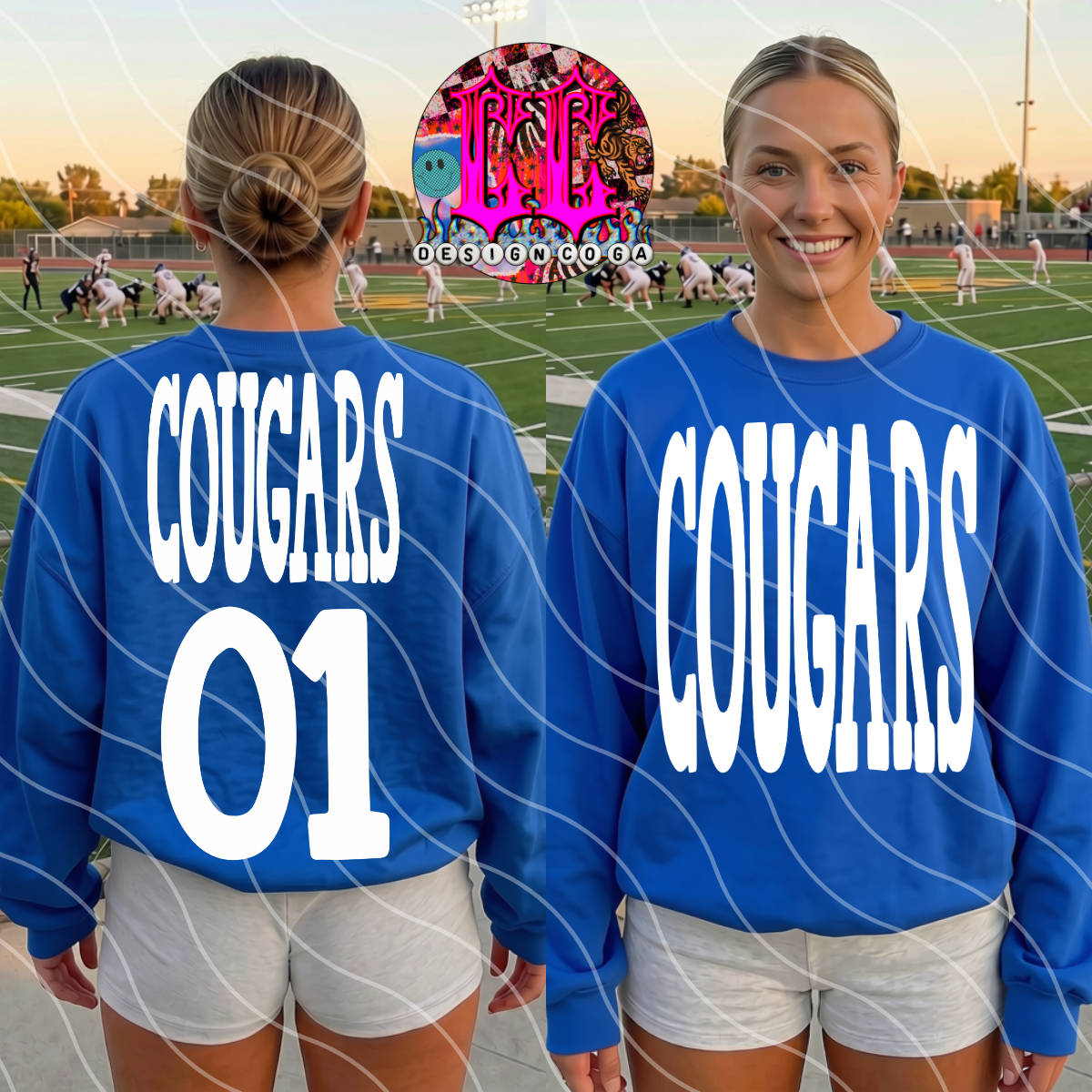 COUGARS NUMBER ONE PNG DIGITAL DOWNLOAD