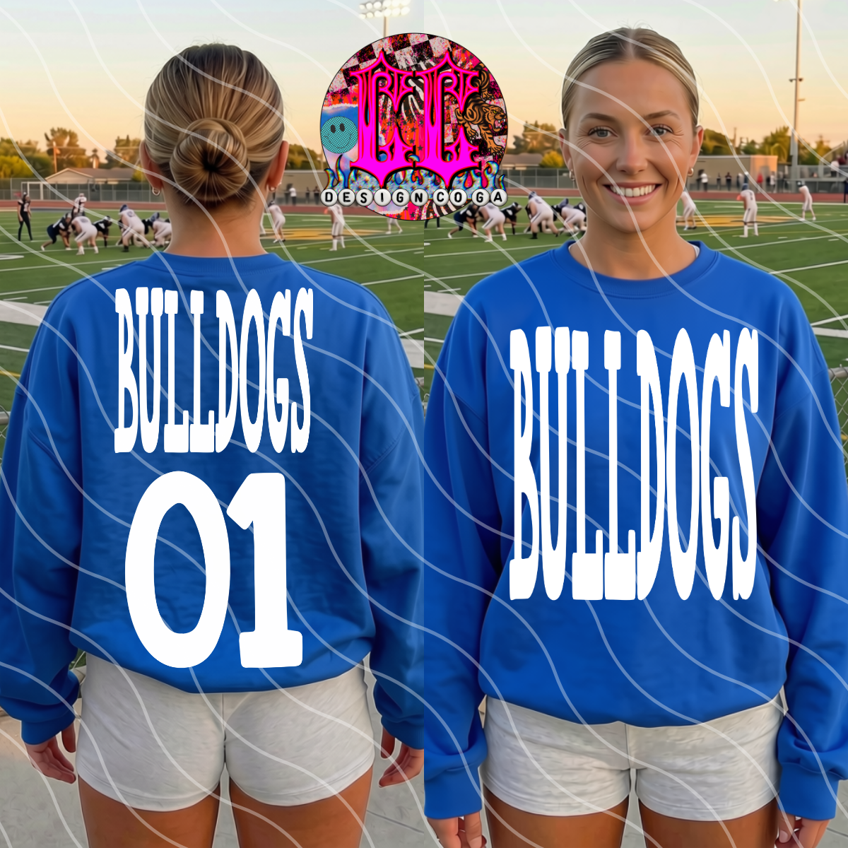 BULLDOGS NUMBER ONE PNG DIGITAL DOWNLOAD