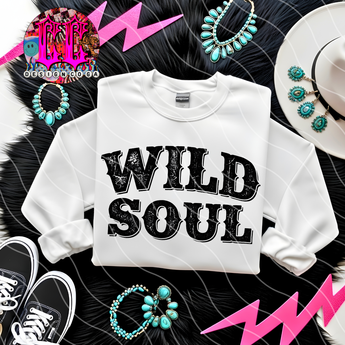 WILD SOUL TYPOGRAPHY PNG DIGITAL DOWNLOAD