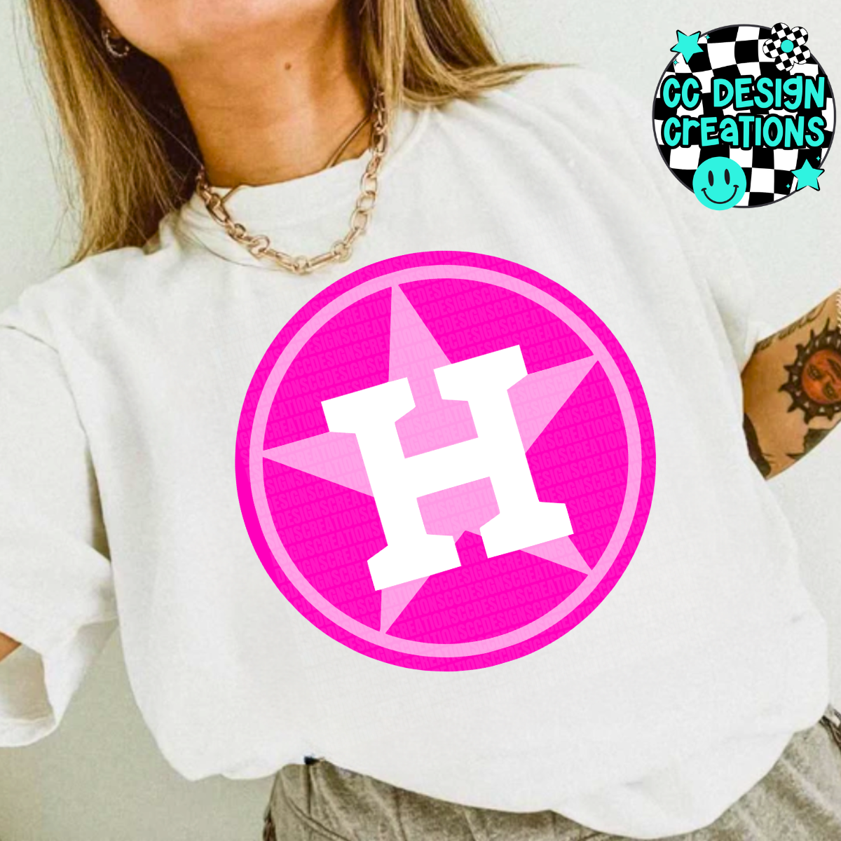 Astros Preppy Pink PNG Digital Download