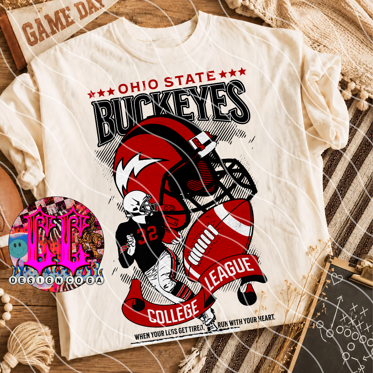 BUCKEYES VINTAGE PNG DIGITAL DOWNLOAD