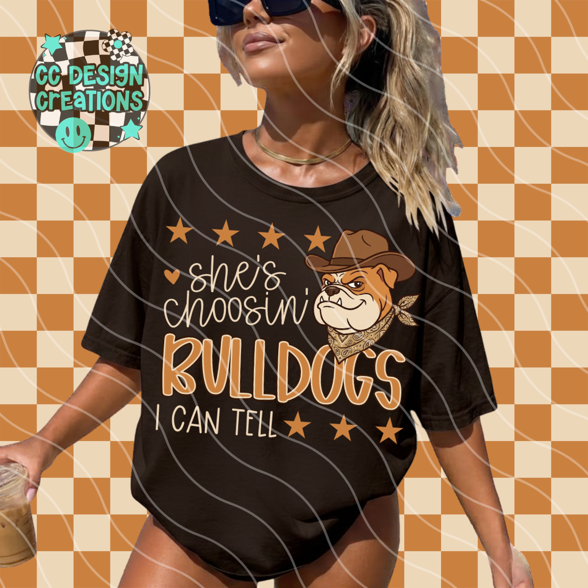 SHE'S CHOOSIN BULLDOGS MASCOT PNG DIGITAL DOWNLOAD