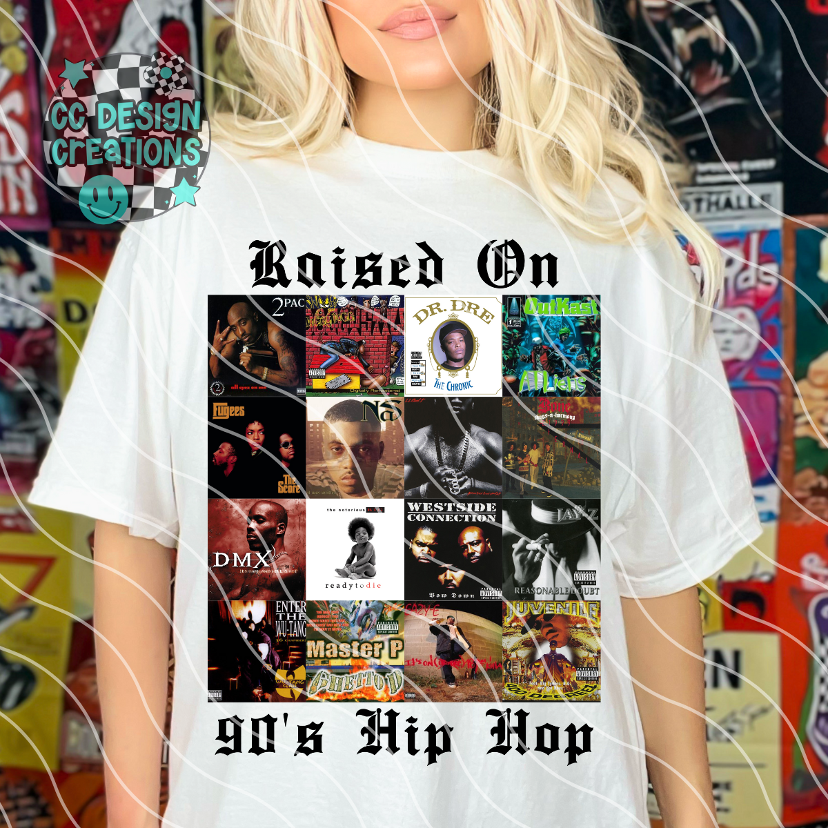 Raised On 90s Hip Hop PNG Digital Download