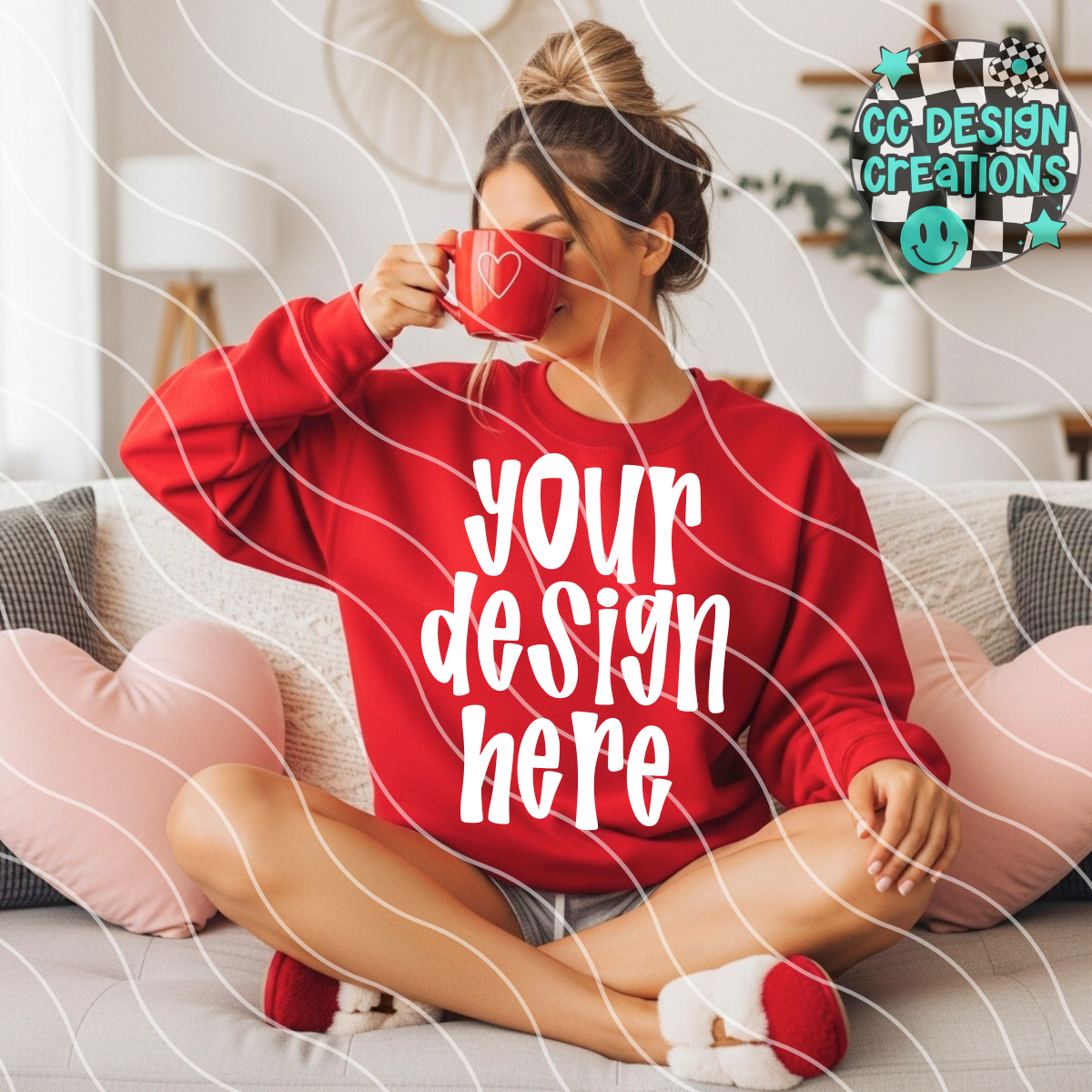 Red Sweatshirt Vday MOCK