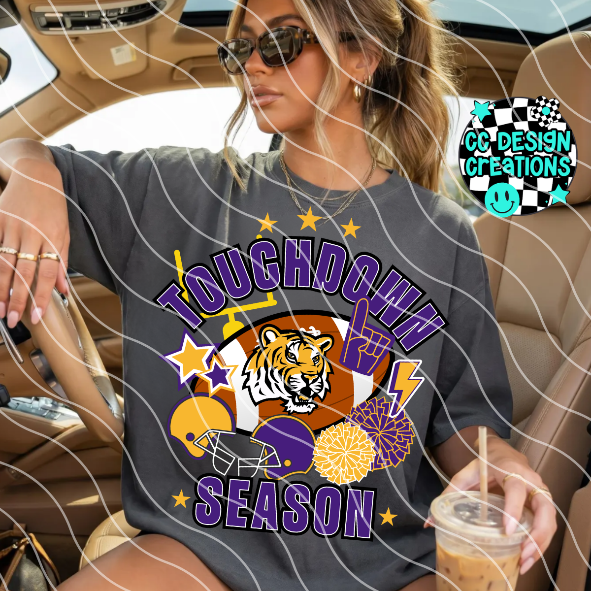 TIGERS TOUCHDOWN SEASON PNG DIGITAL DOWNLOAD