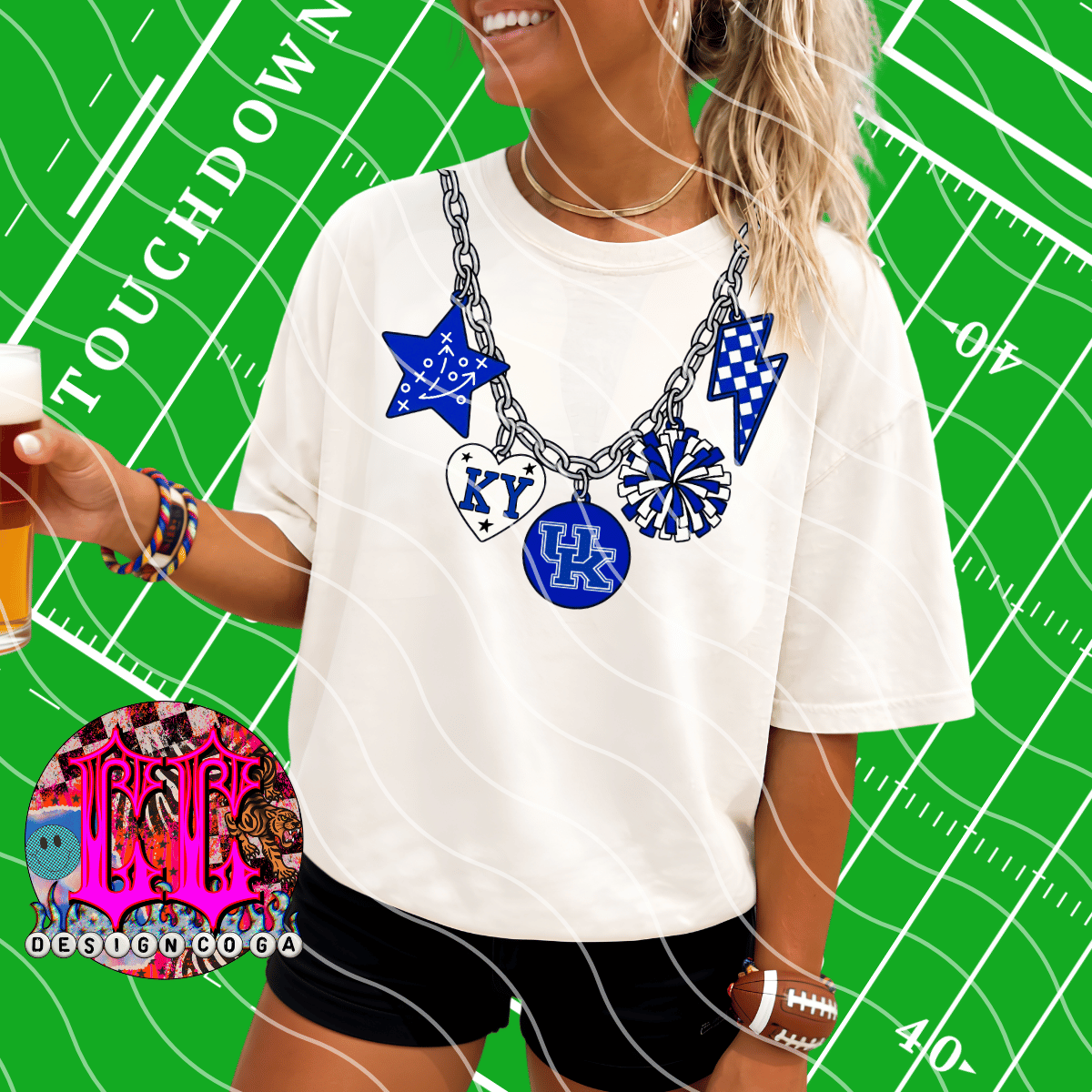 WILDCATS GAME DAY NECKLACE PNG DIGITAL DOWNLOAD