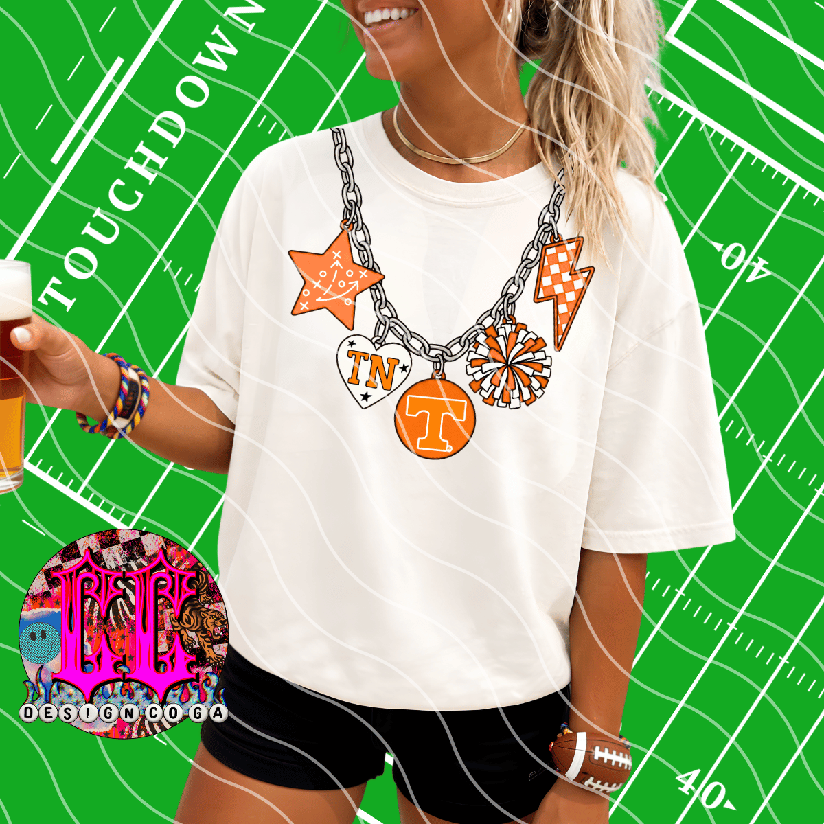 TEN GAME DAY NECKLACE PNG DIGITAL DOWNLOAD