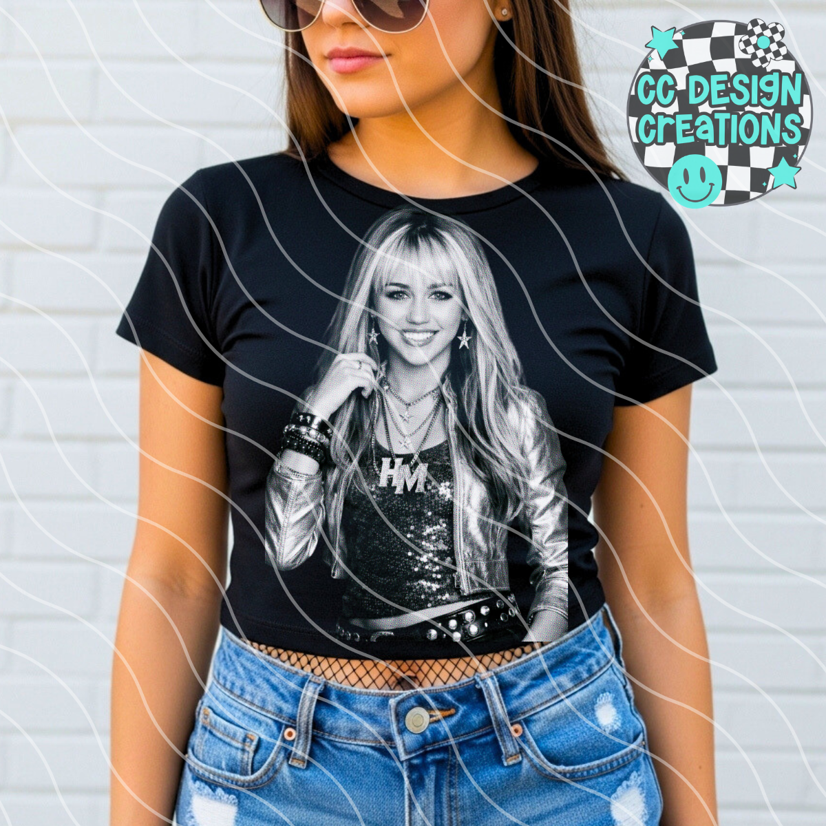 Hannah Montana Halftone PNG Digital Download