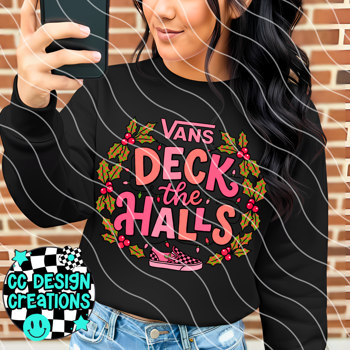 RETRO VANS CHRISTMAS PNG DIGITAL DOWNLOAD