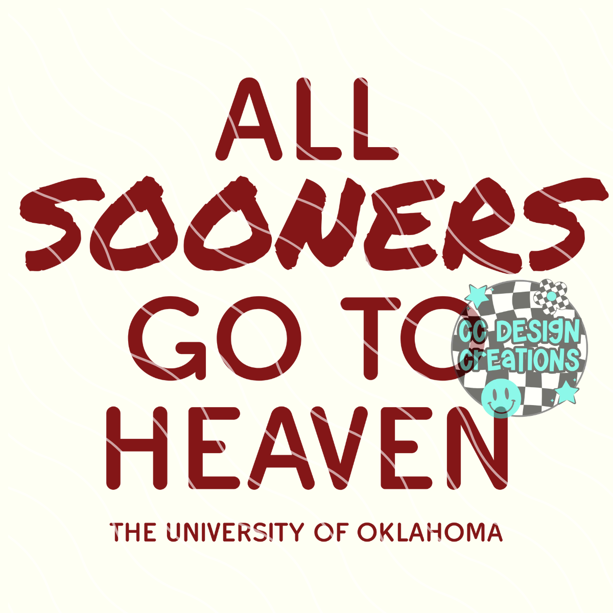 All Sooners Go To Heaven PNG Digital Download