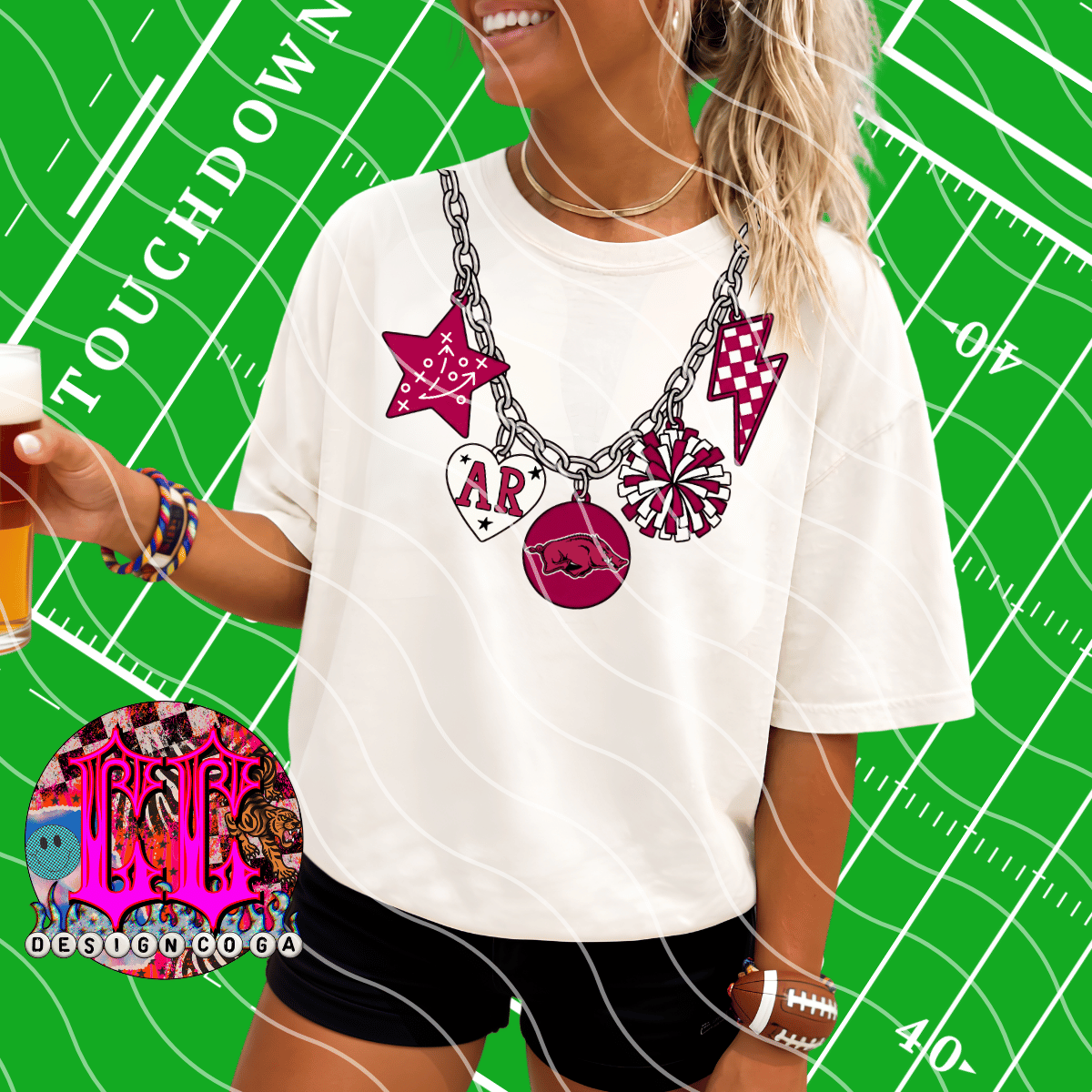 RZRBKS GAME DAY NECKLACE PNG DIGITAL DOWNLOAD