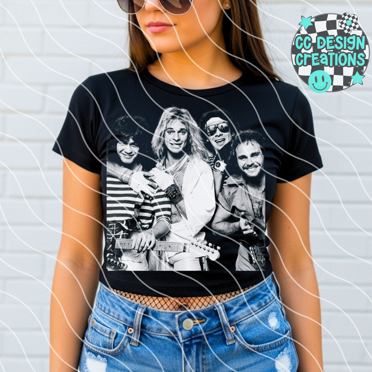 Van Halen Halftone PNG Digital Download