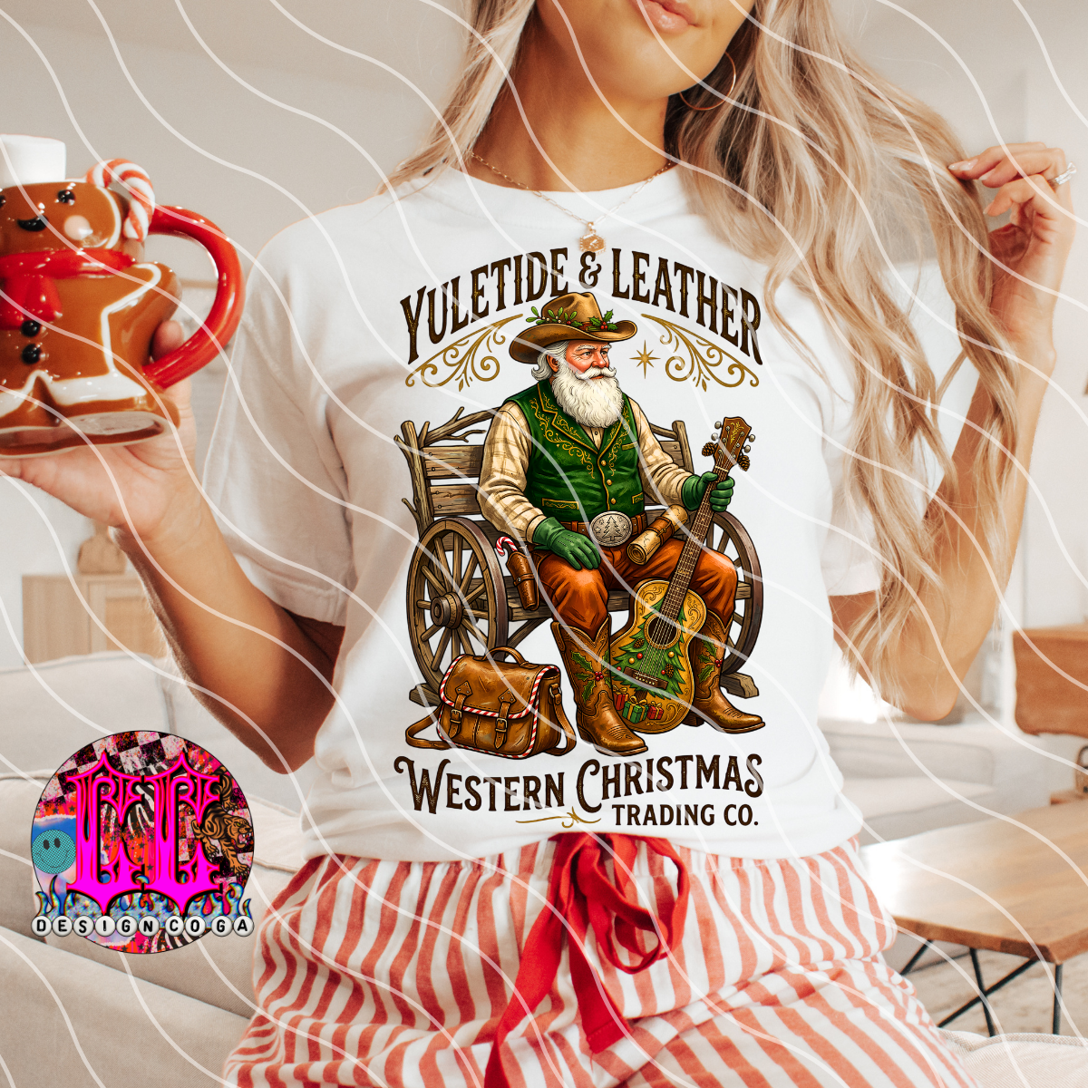 YULETIDE AND LEATHER PNG DIGITAL DOWNLOAD