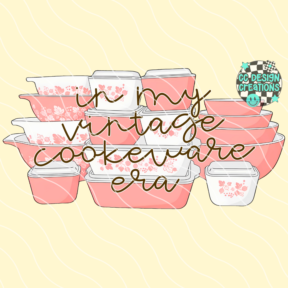 Vintage Cookware PNG Digital Download