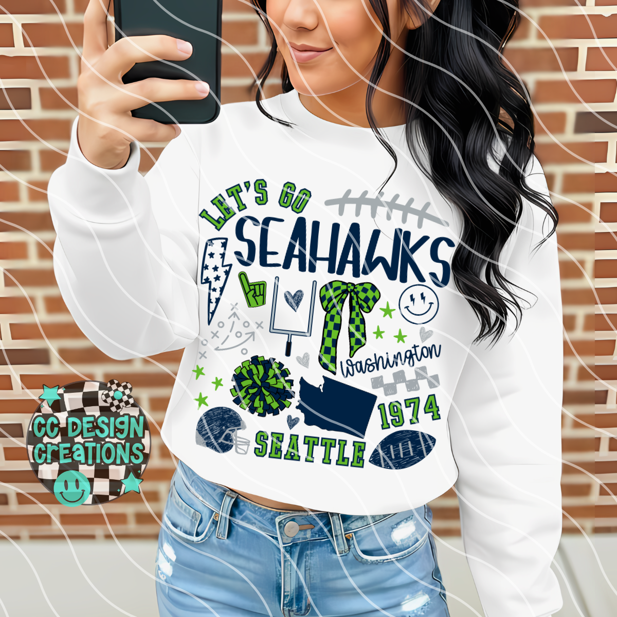 Seahawks Collage PNG Digital Download
