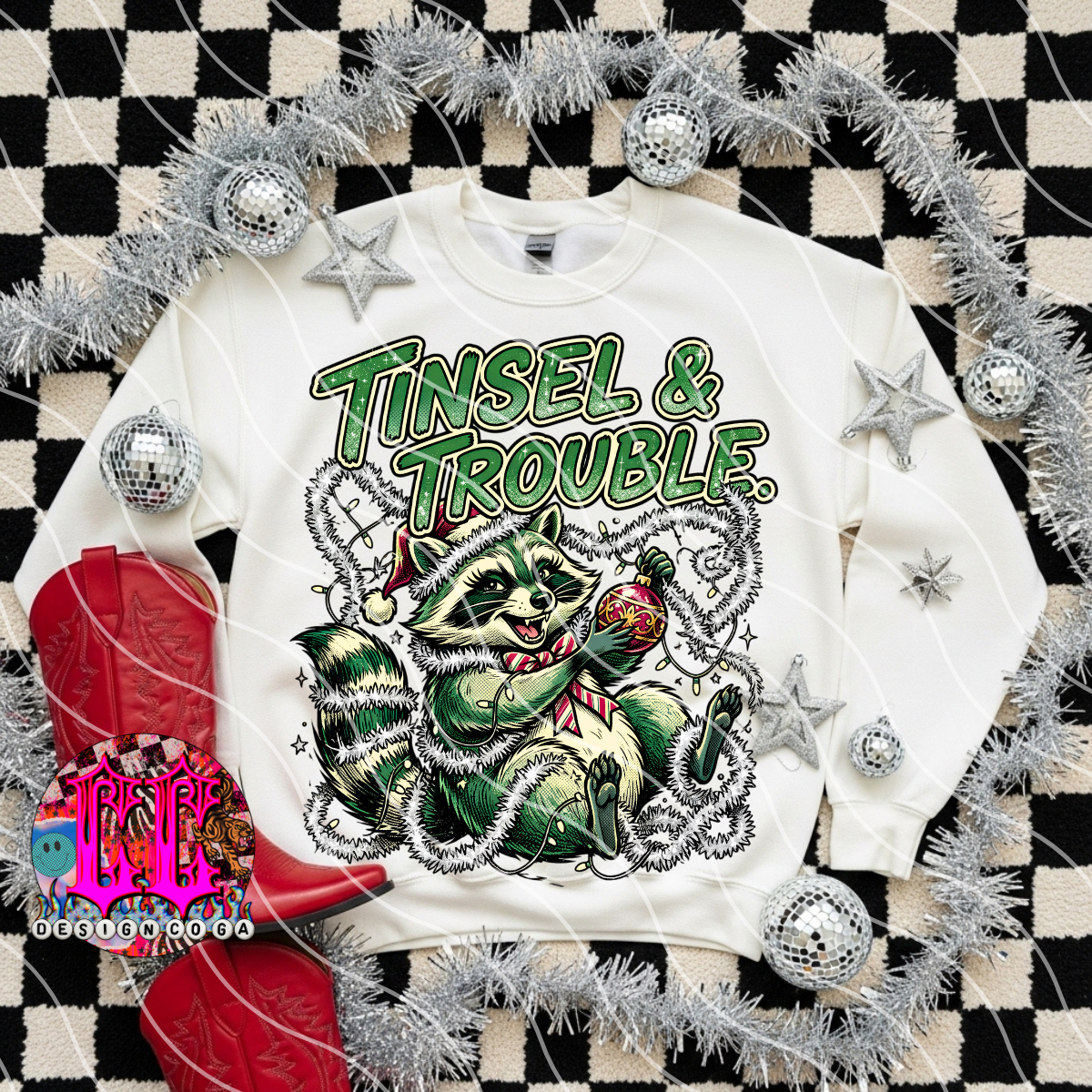 TINSEL AND TROUBLE PNG DIGITAL DOWNLOAD