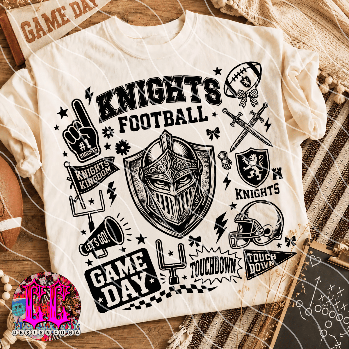 KNIGHTS MASCOT COLLAGE PNG DIGITAL DOWNLOAD