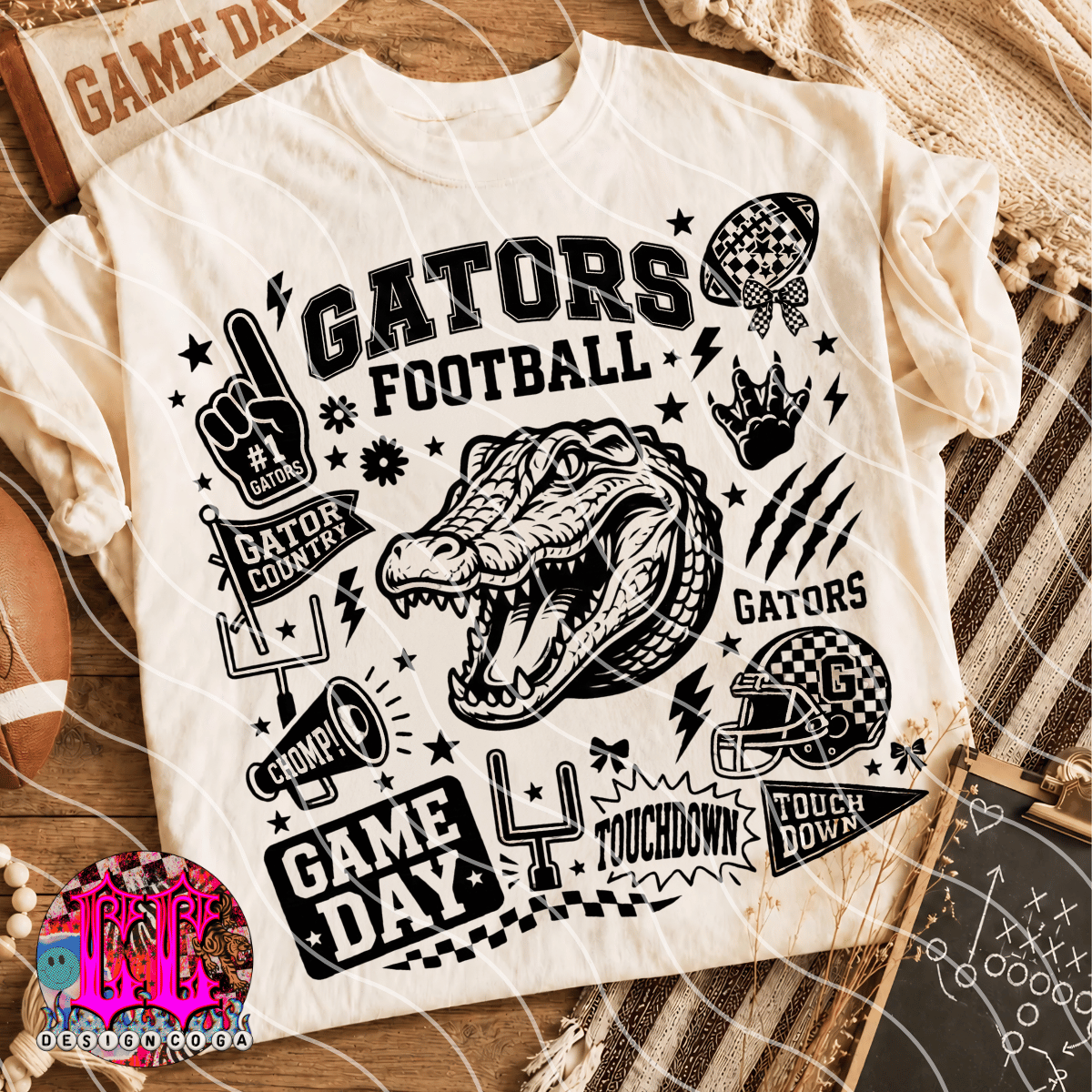 GATORS MASCOT COLLAGE PNG DIGITAL DOWNLOAD
