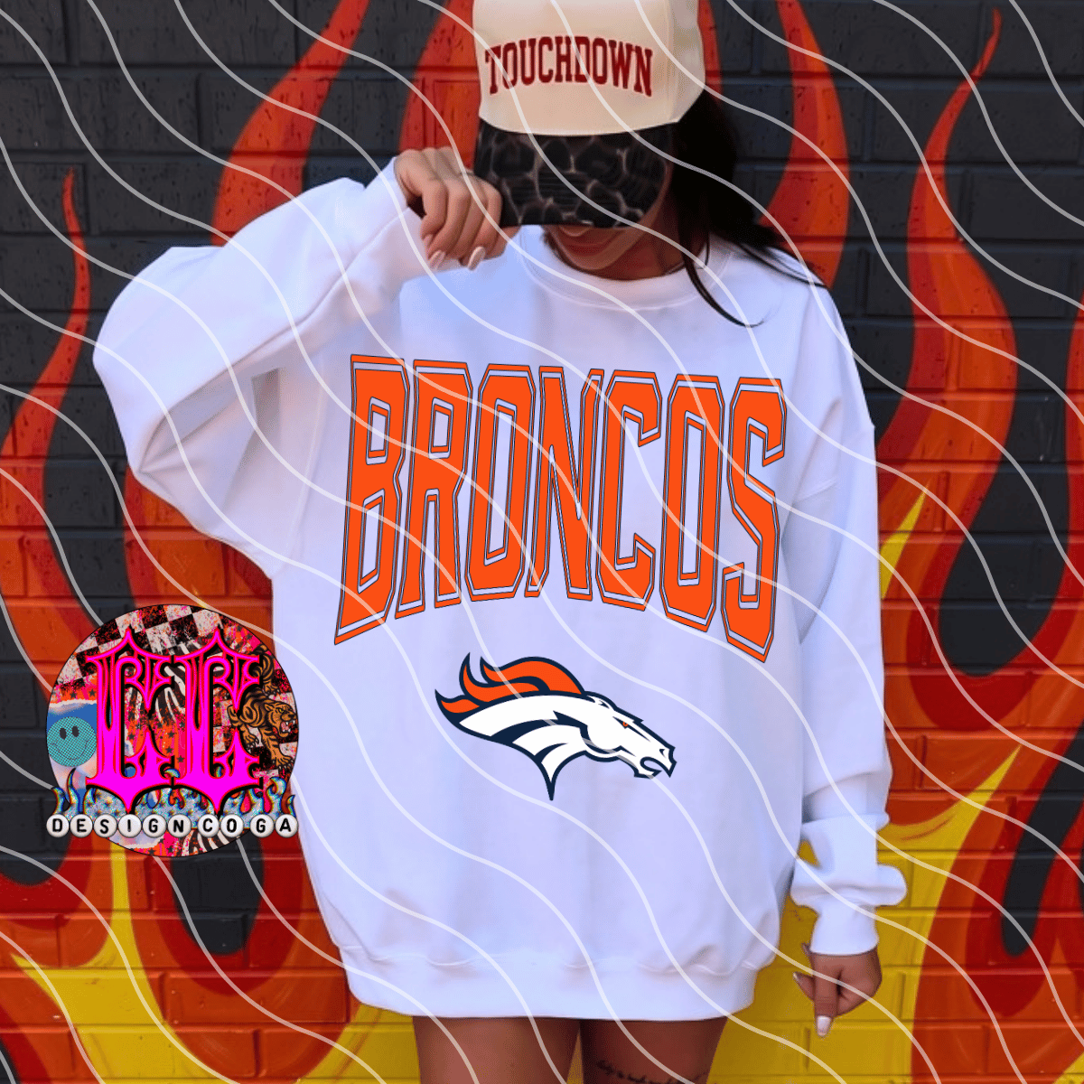 BRONC OS 2 RETRO FOOTBALL PNG DIGITAL DOWNLOAD