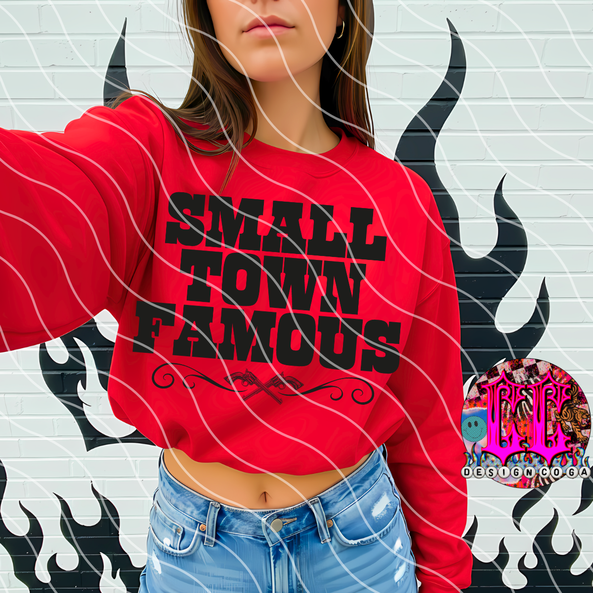SMALL TOWN FAMOUS PNG DIGITAL DOWNLOAD