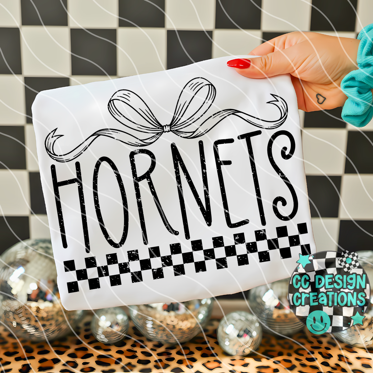 Hornets Distressed Mascot PNG Digital Download