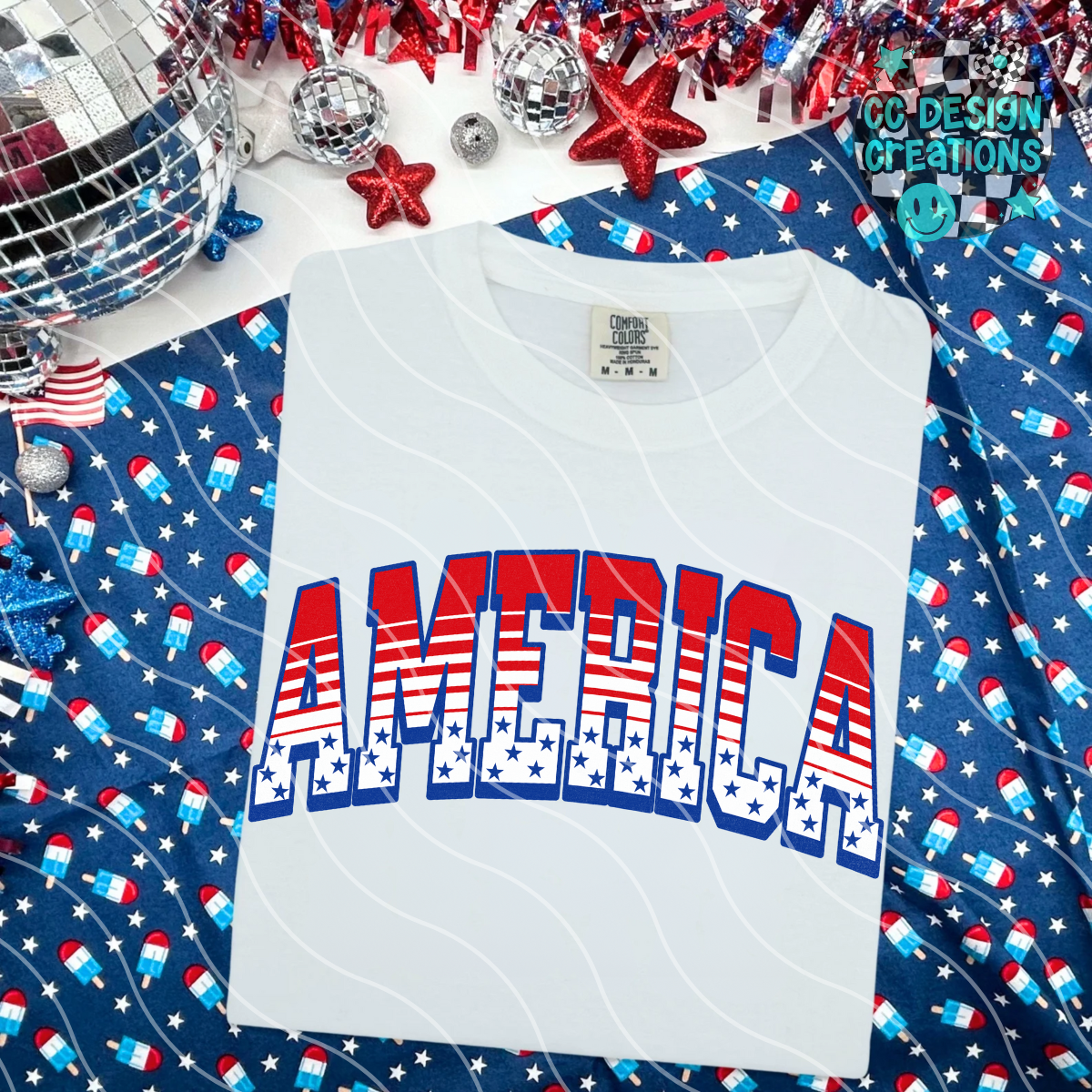 America Varsity PNG Digital Download