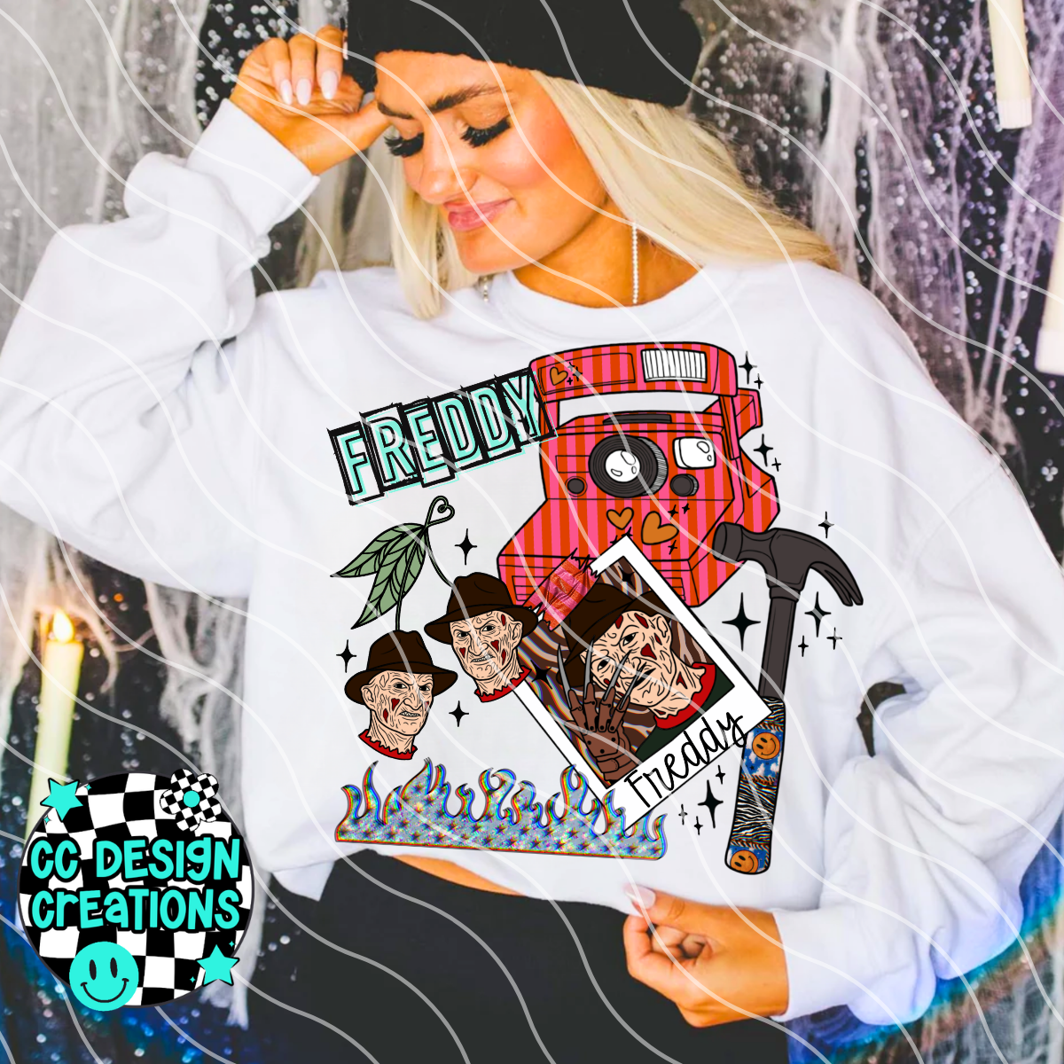 FREDDY HORROR SELFIE PNG DIGITAL DOWNLOAD
