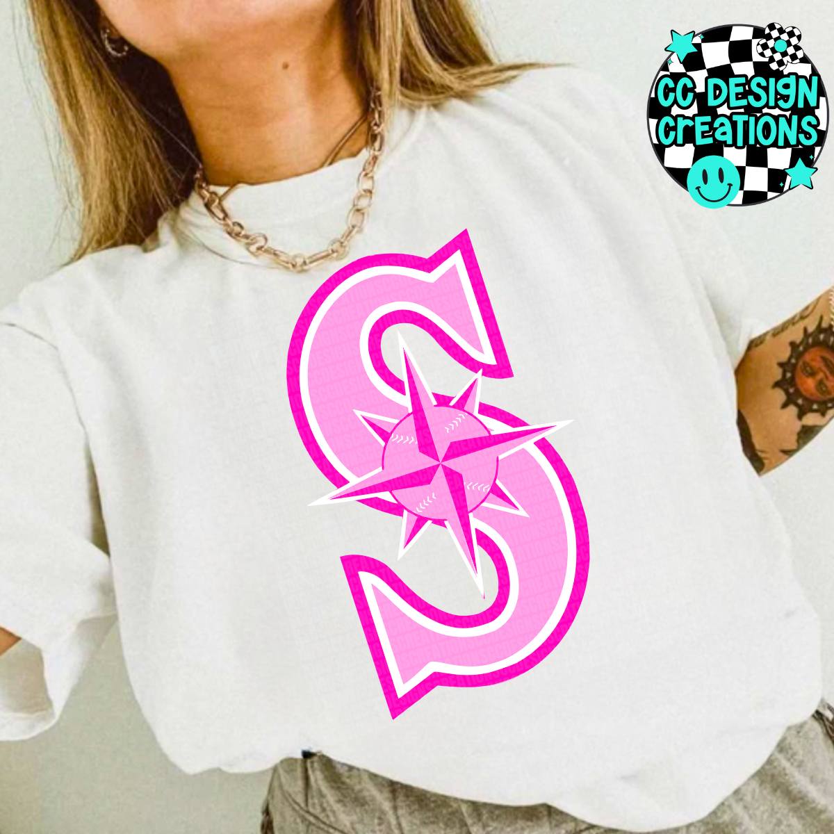 Mariners Preppy Pink PNG Digital Download