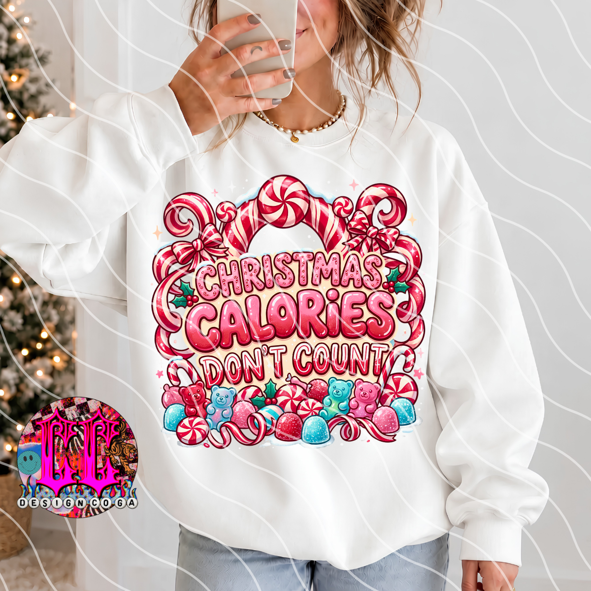 CHRISTMAS CALORIES PNG DIGITAL DOWNLOAD
