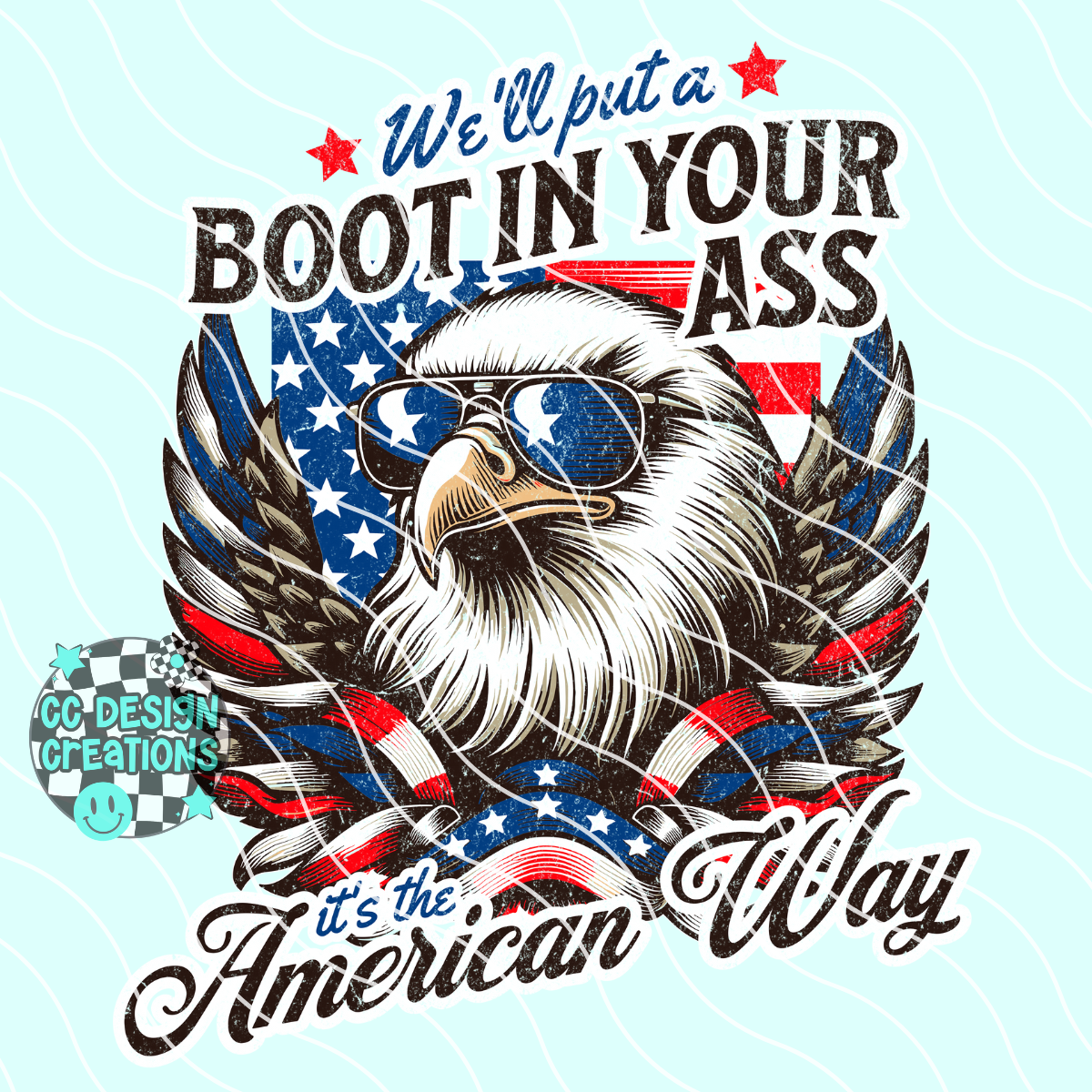 American Way PNG Digital Download