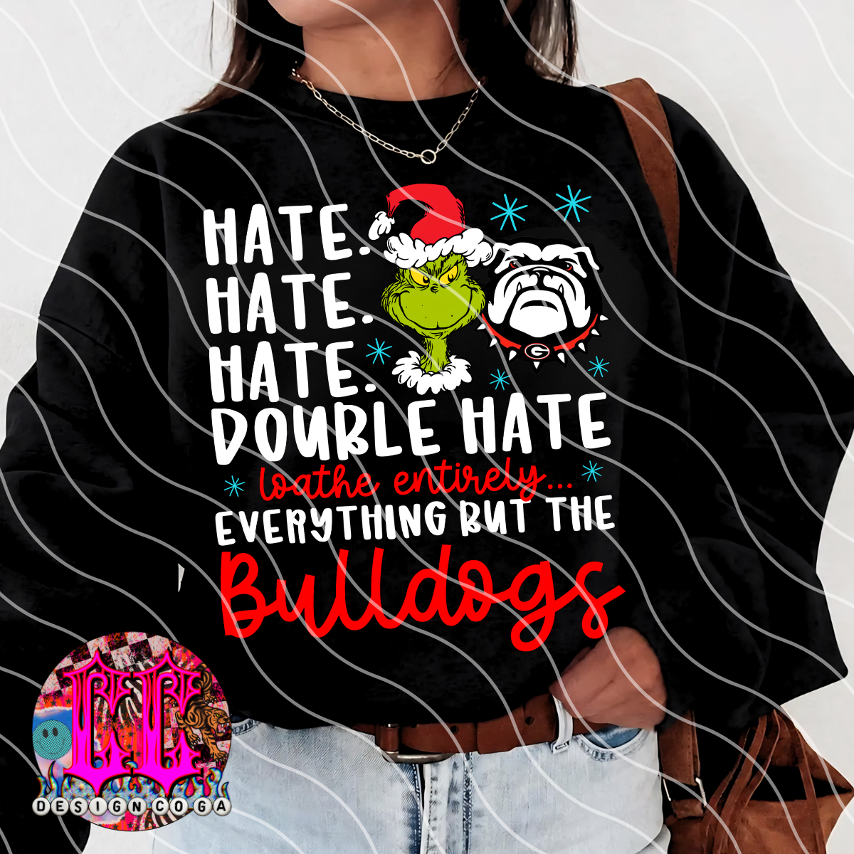 BULLDGS DOUBLE HATE FOOTBALL PNG DIGITAL DOWNLOAD