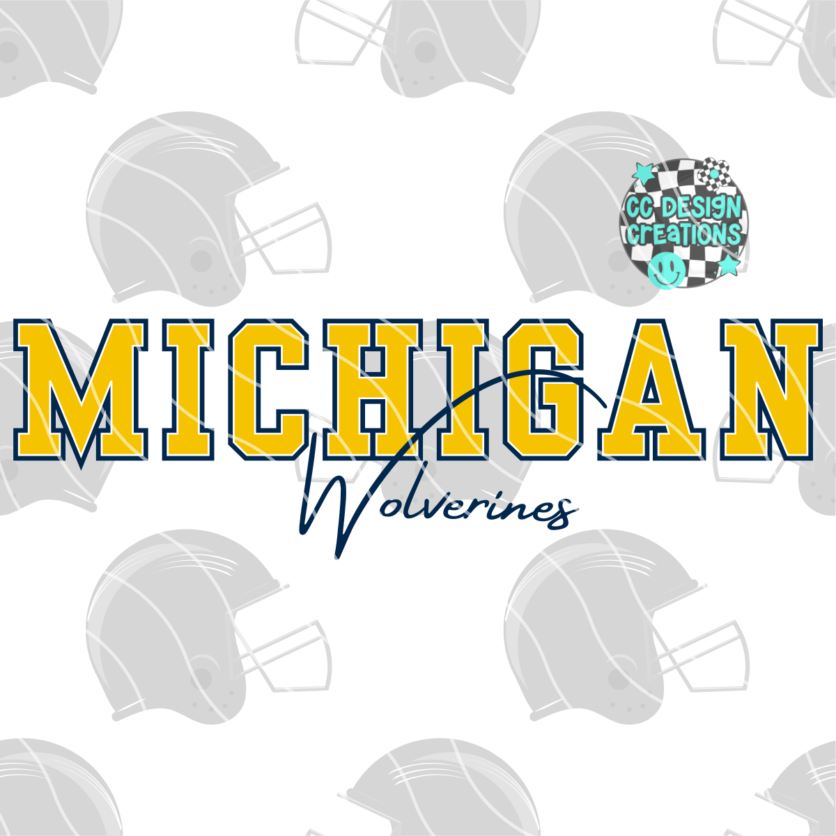 Michigan Jumbo Football PNG Digital Download