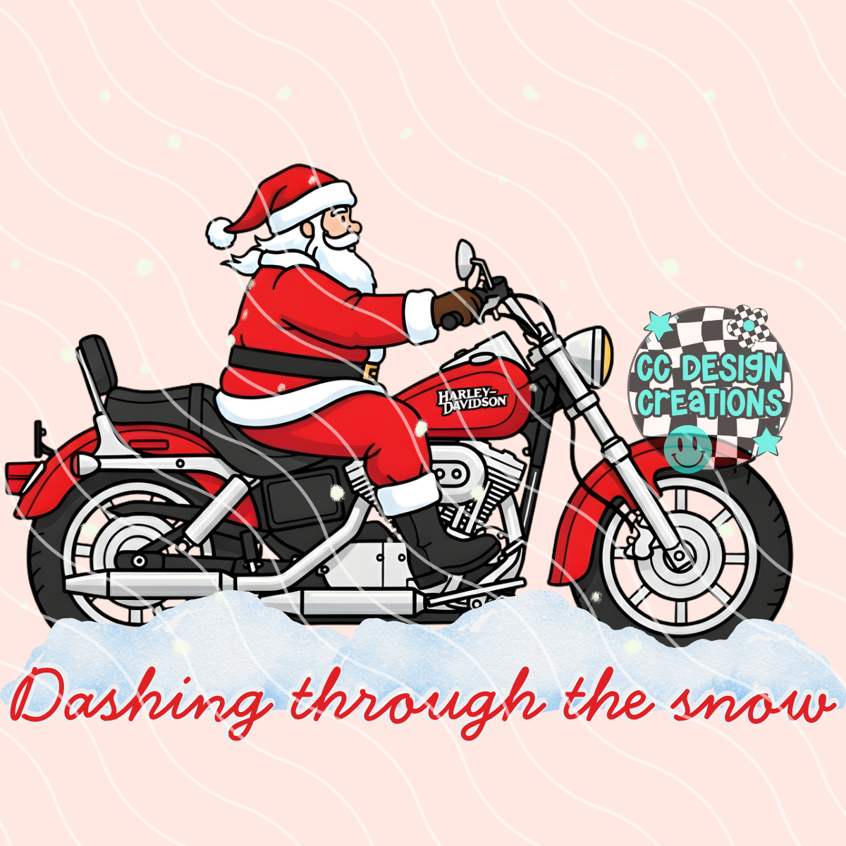 Dashing Through The Snow PNG Digital Download