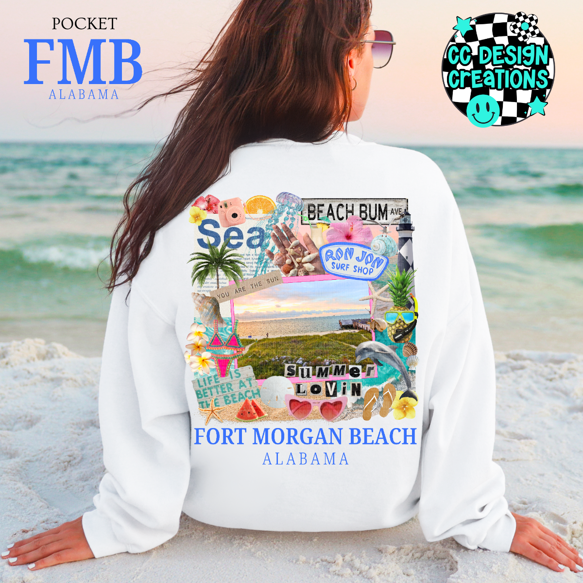 Summer Lovin Fort Morgan Beach PNG Digital Download