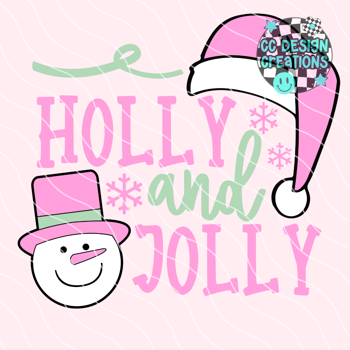 Holly and Jolly PNG Digital Download