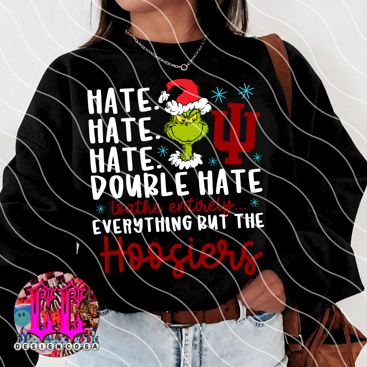 HOOS DOUBLE HATE FOOTBALL PNG DIGITAL DOWNLOAD